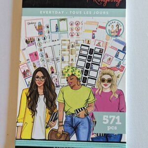 NWT Happy Planner Rong Rong 'Everyday' 571 pcs Sticker Book Classic Fashion NEW